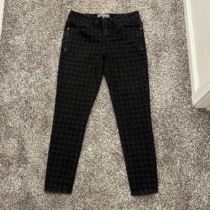 Wit and Widom Black Pattern Jeans W/ Tummy Control